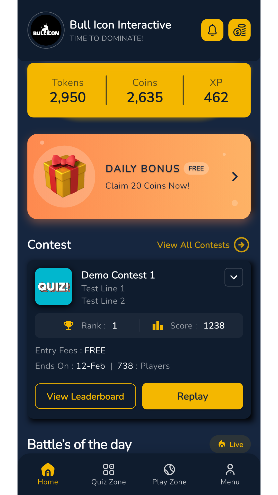 Mind Clash Dashboard